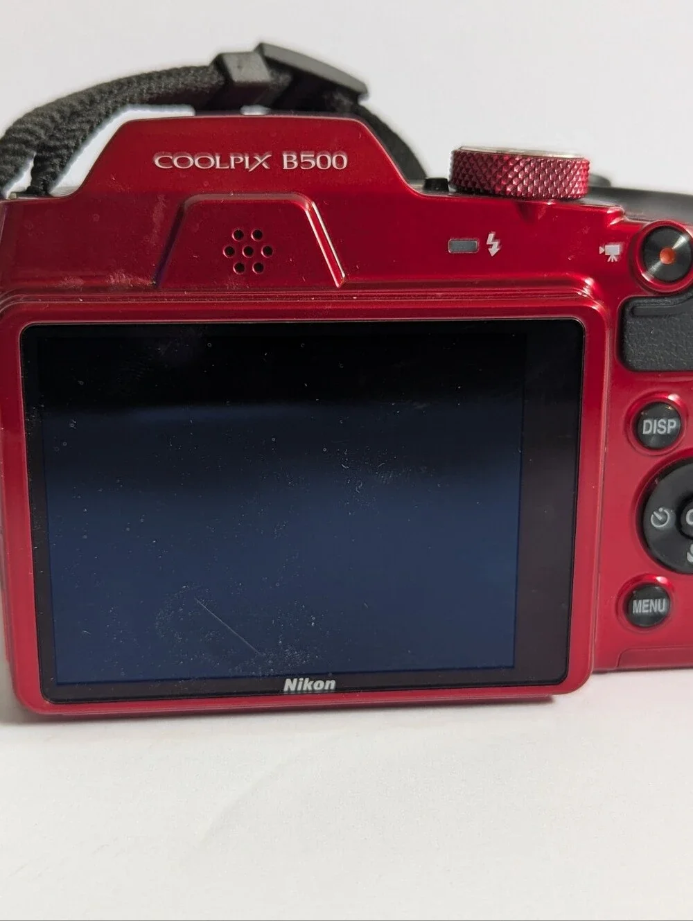 Nikon Coolpix B500 16MP Digital Camera Red 40x Optical Zoom 3” LCD Tested W Box